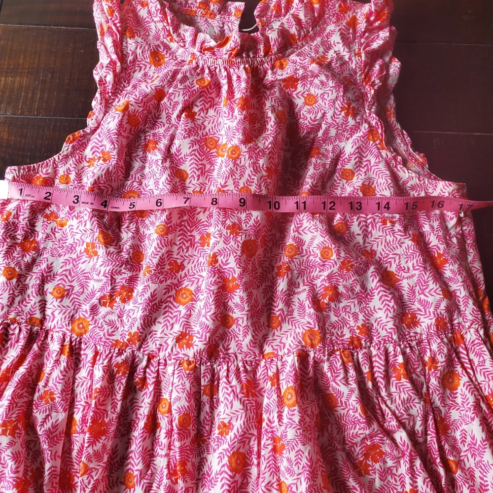 J. Crew Pink and Orange Patterned Dress - Picture 3 of 4